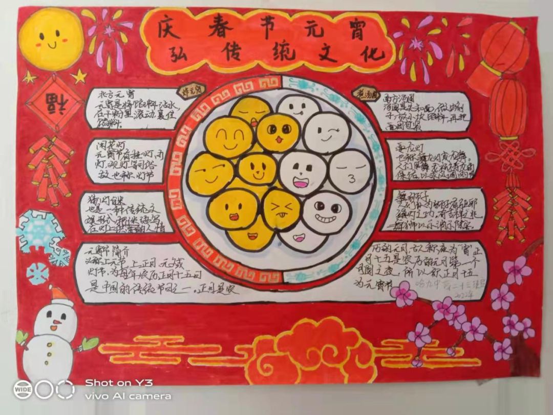 2022年春节手抄报图片-图1