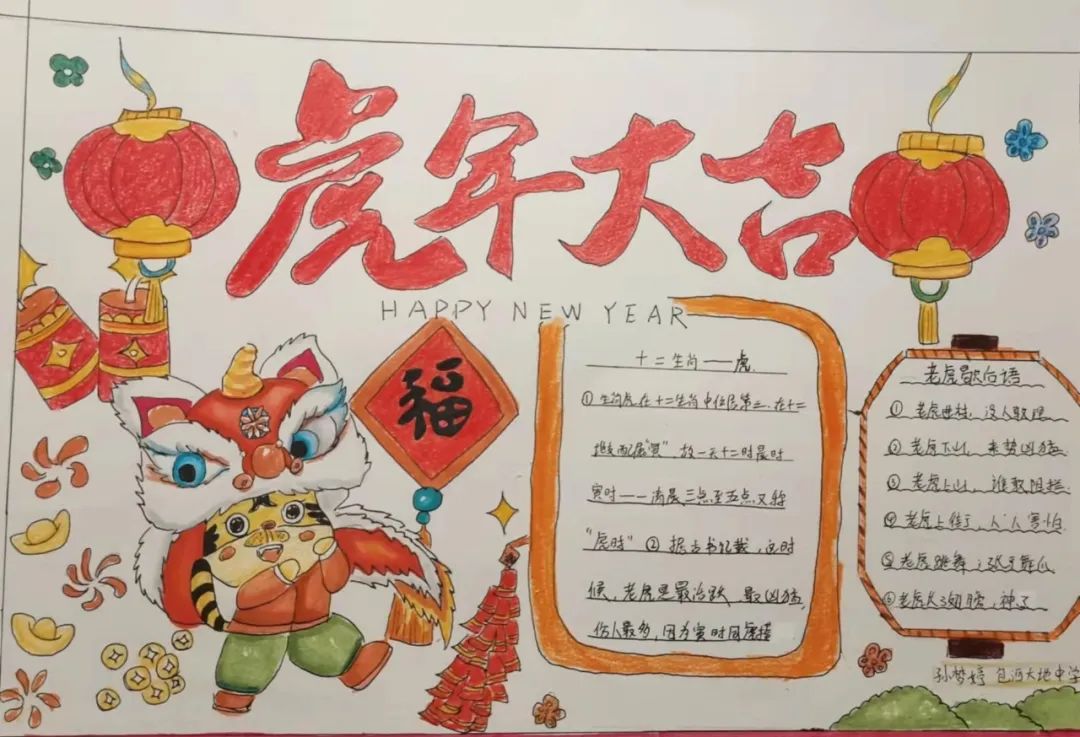 4张关于春节的手抄报-图2