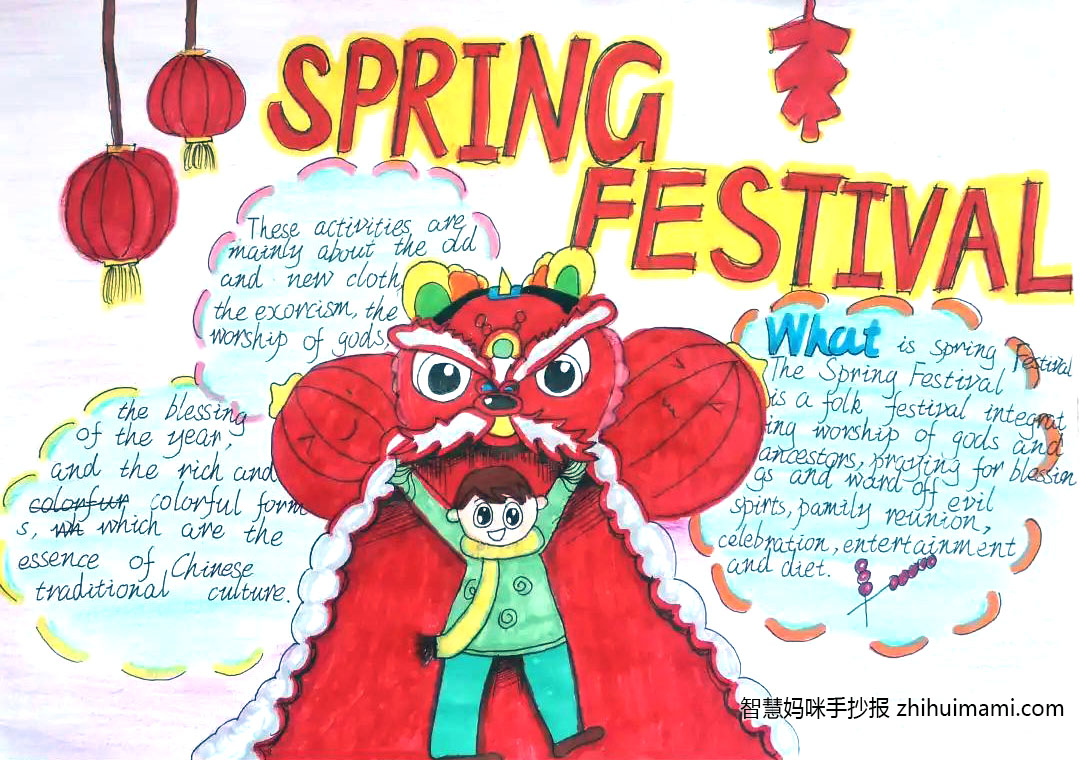 虎年春节手抄报怎么画漂亮-图4