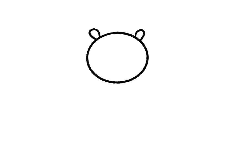 四步学画可爱的狮子简笔画-图1