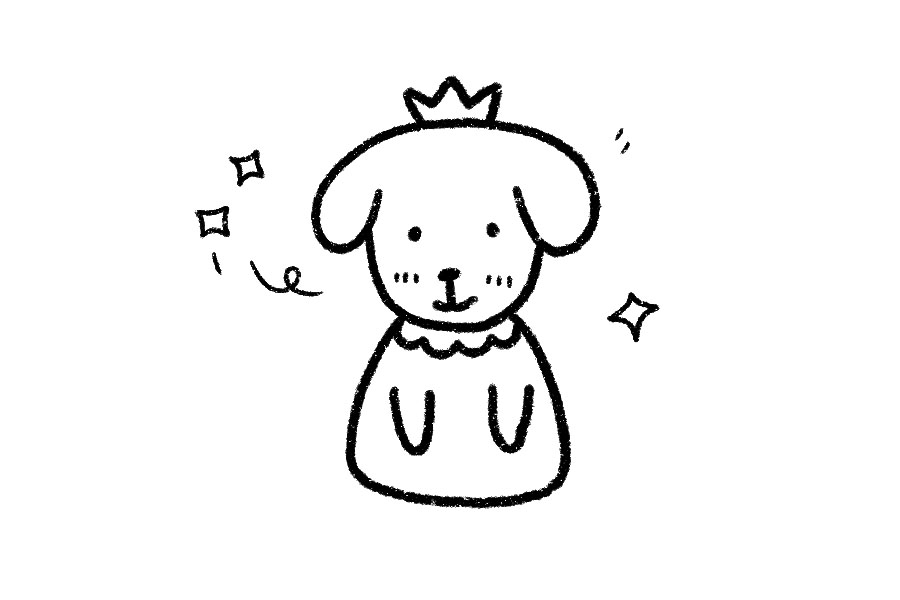 一步一步学画小狗简笔画-图3