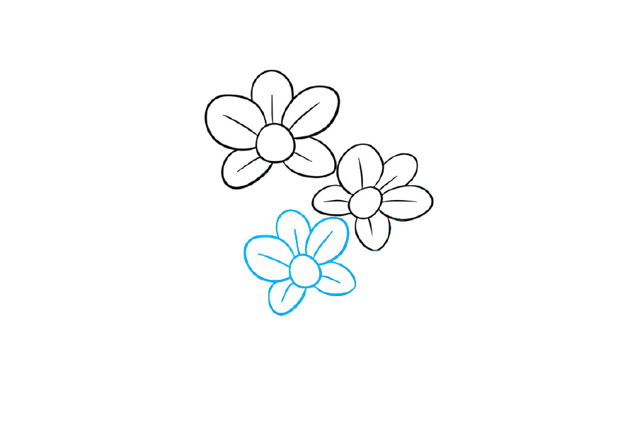 漂亮的水仙花简笔画画法步骤-图3