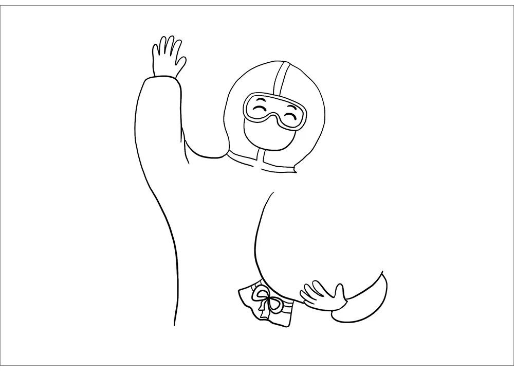 五一劳动节致敬防疫人员简笔画-图6