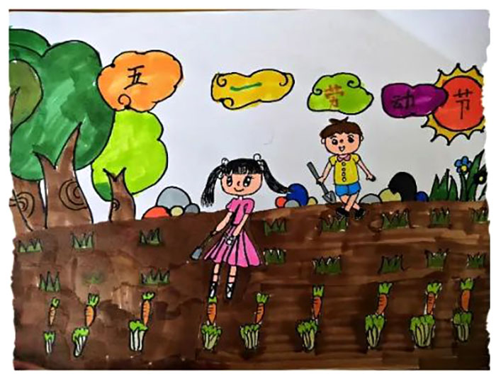 手绘庆五一，劳动最光荣 五一劳动节主题绘画-图6