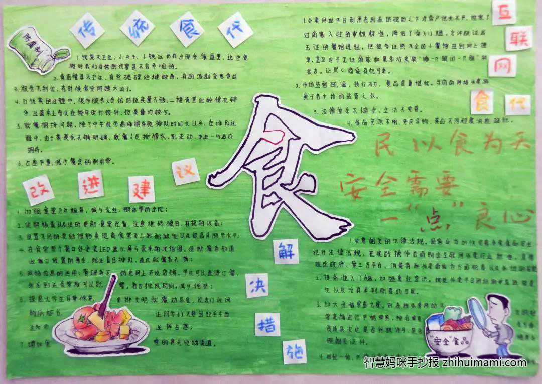 很有感觉的食品安全手抄报-图3