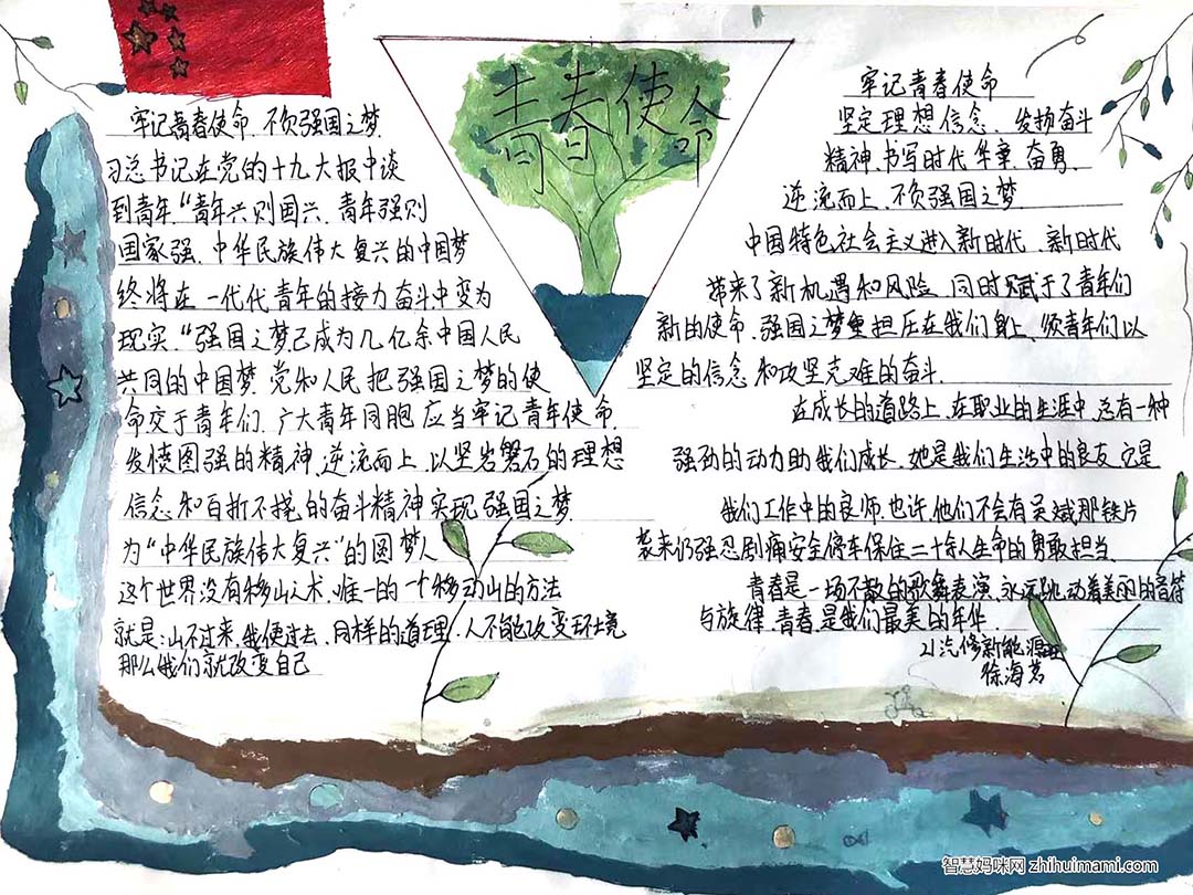 青春无悔，百年筑梦正当时，五四青年节手抄报优秀作品展示-图6