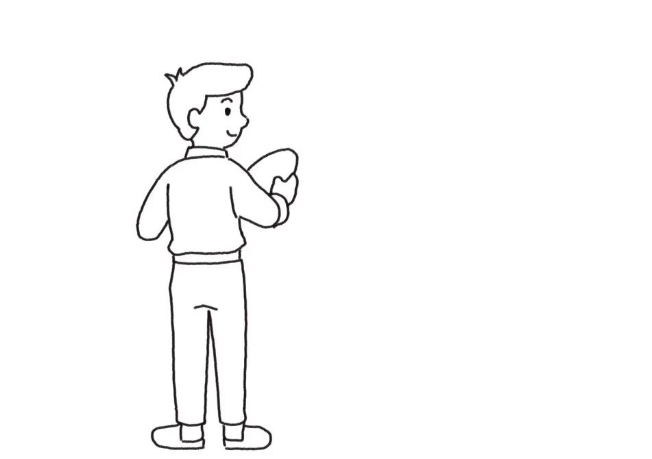 劳动节主题简笔画 我帮爸爸做家务-图2