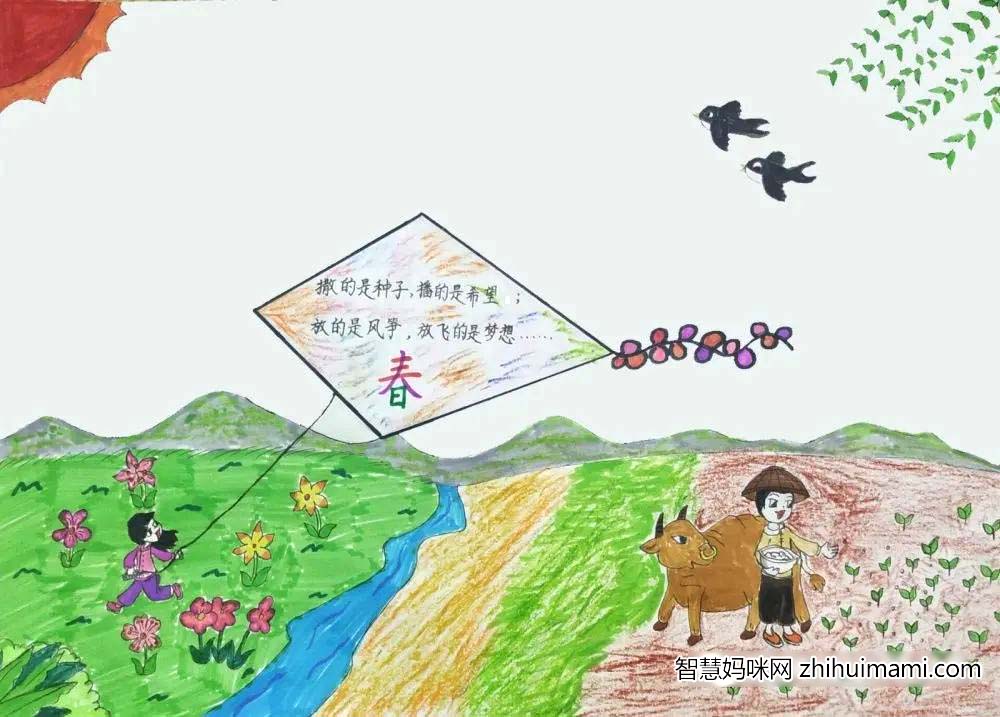 步骤2：2020年的开端虽然有些特别，但我们终于迎来了万物复苏、生机盎然的春天。桃红柳绿，油菜花澄黄，农民春耕播种忙；瞧，被疫情关了几个月的孩子，终于在这个美丽的季节，在空旷的户外拥抱大自然！