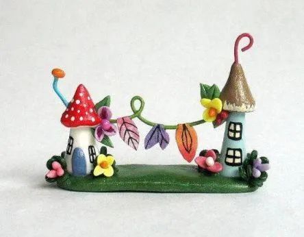 一组精美小屋超轻黏土精美作品-图5