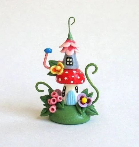 一组精美小屋超轻黏土精美作品-图7