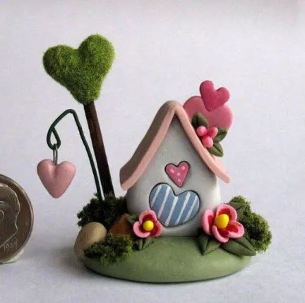 一组精美小屋超轻黏土精美作品-图12