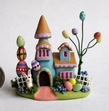 一组精美小屋超轻黏土精美作品-图13