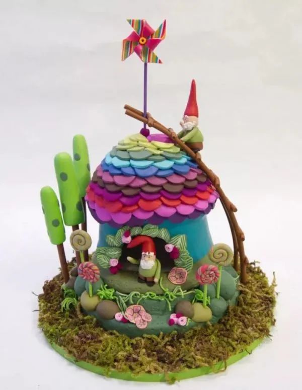 一组精美小屋超轻黏土精美作品-图16