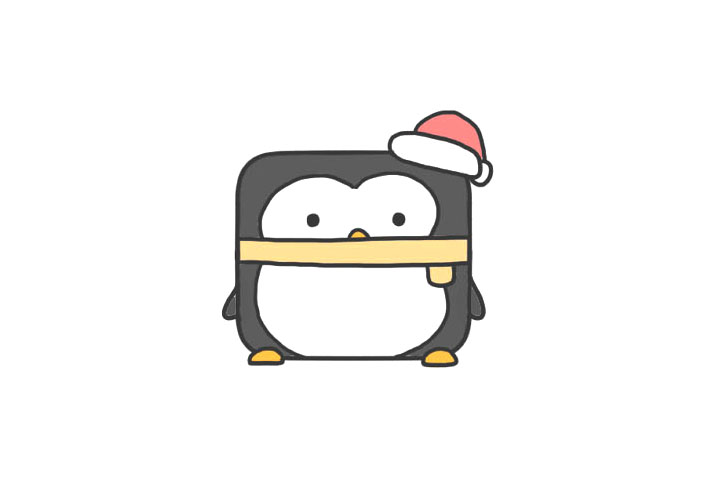 可爱方块小动物之简单企鹅怎么画