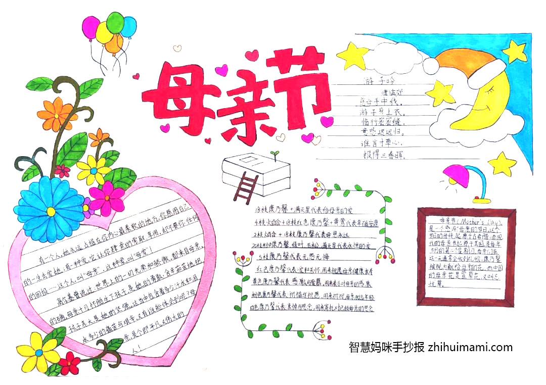 5张关于感恩母亲的手抄报一等奖-图1