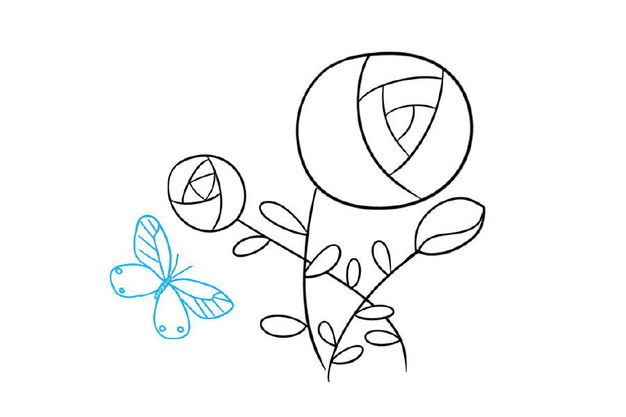 一步一步学画漂亮的玫瑰花-图6