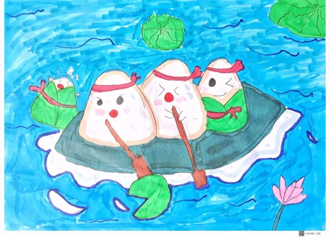 7张漂亮的端午节儿童画-图2