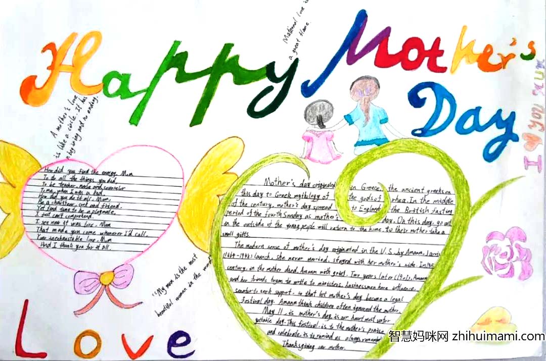 寸草春晖 “感恩母亲节”英语手抄报（15张）-图14