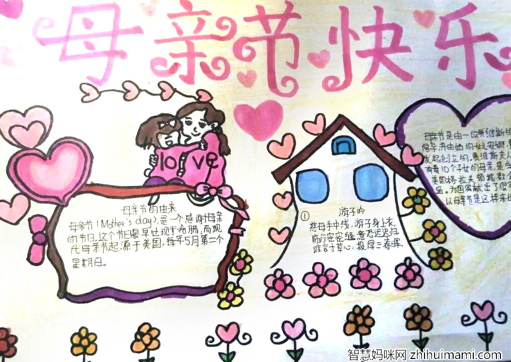 浓情五月天，“感恩母亲节”手抄报精选作品（15张）-图15
