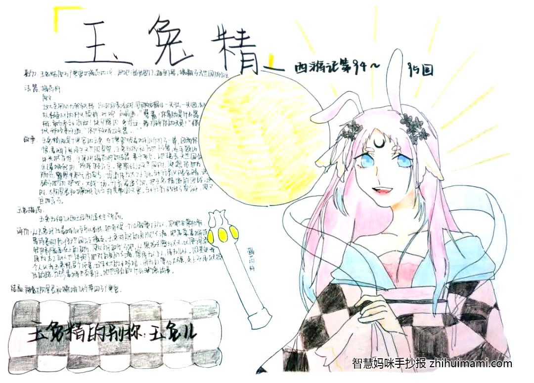 西游记之妖怪档案手抄报一等奖（6张）-图4