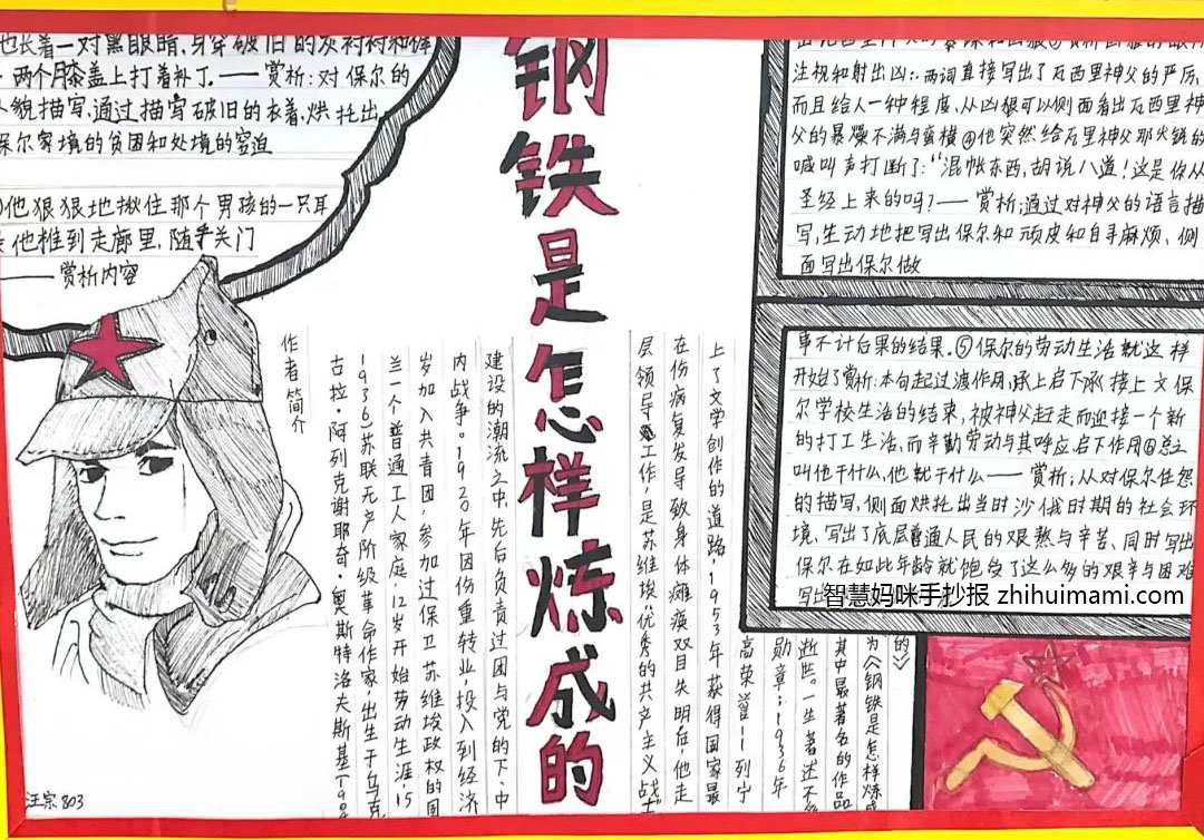 钢铁是怎样炼成的手抄报一等奖-图4