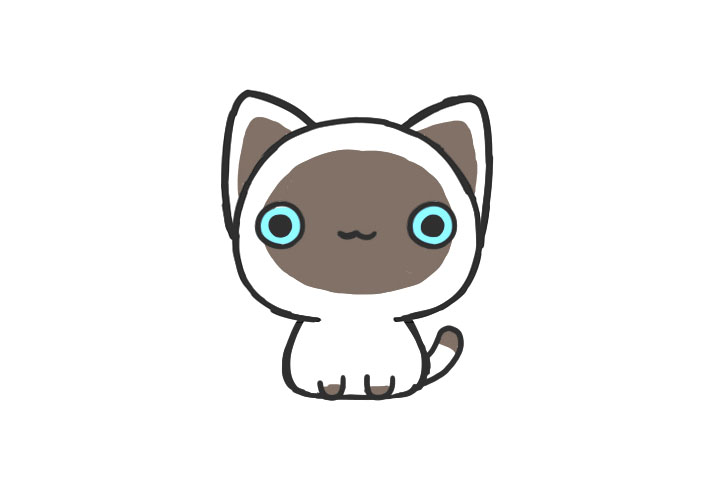 可爱暹罗猫怎么画-图6