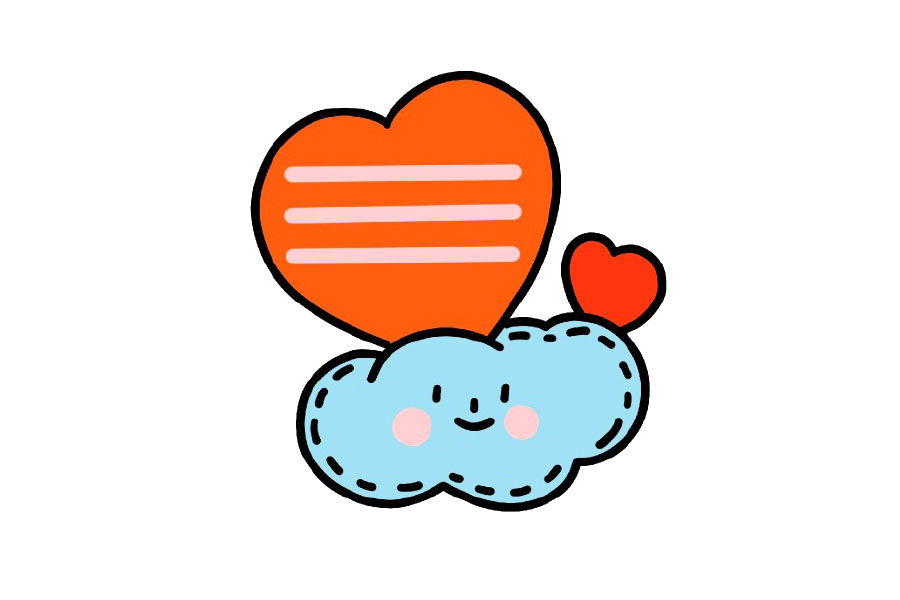 4张漂亮的母亲节手账边框简笔画-图2