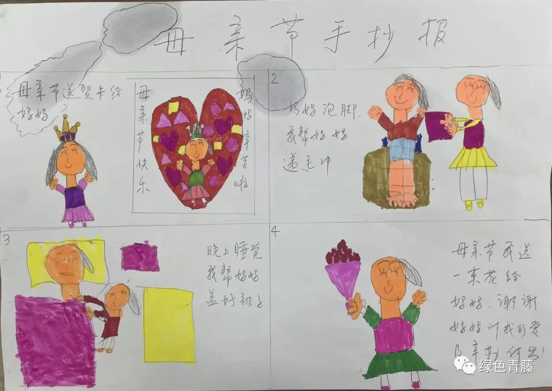 简单的感恩母亲节手抄报-图2