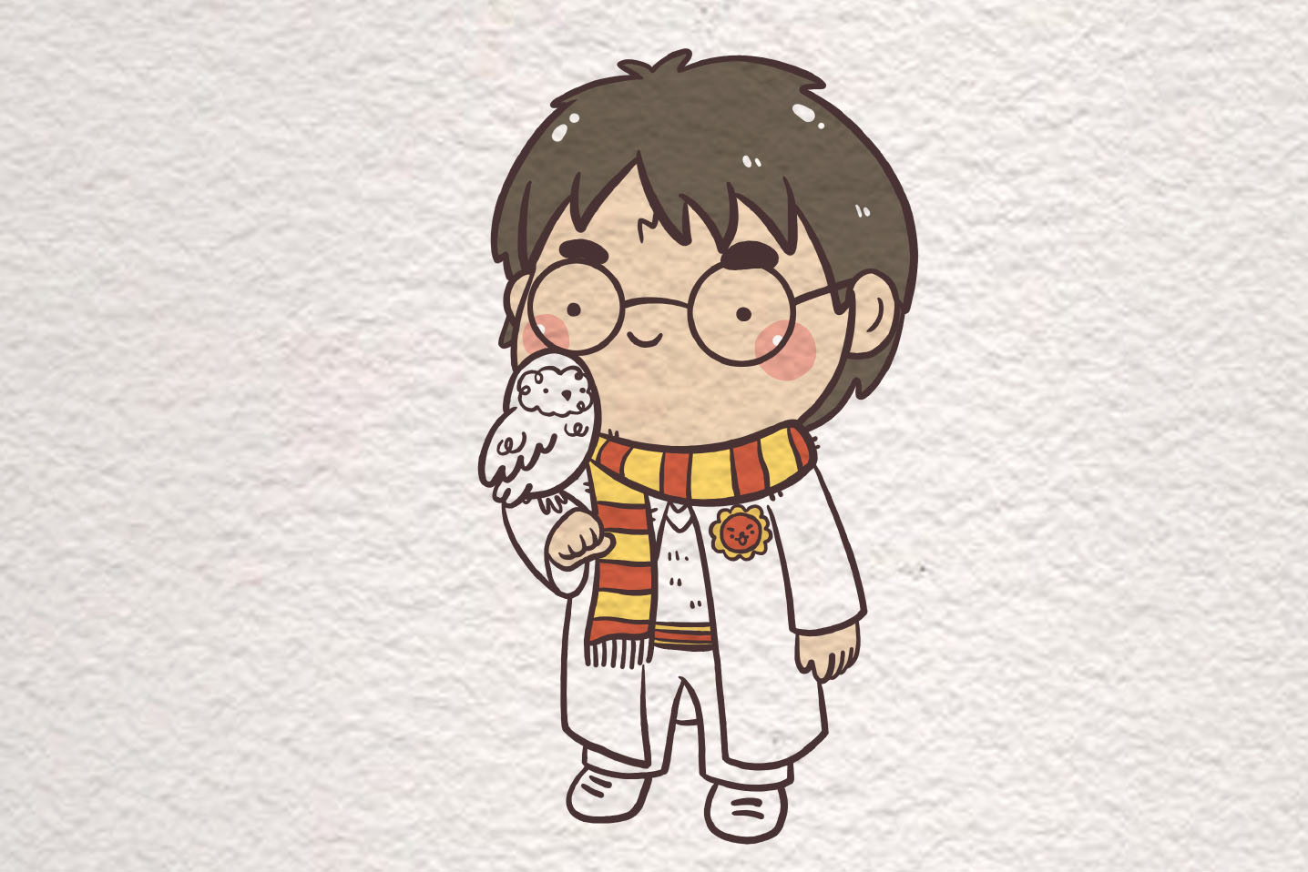 哈利波特简笔画画法步骤-图7