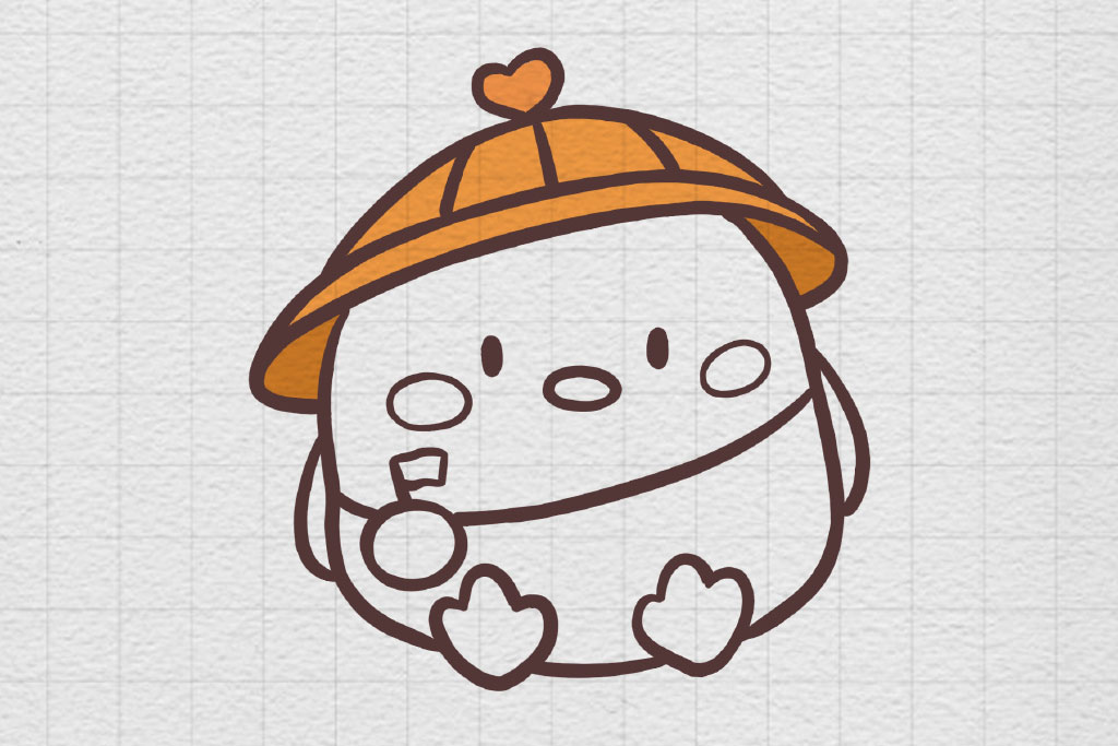 一步一步学画超级可爱的小鸡-图7