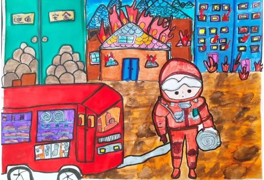 步骤5：《消防员战士》崔薷丹9岁