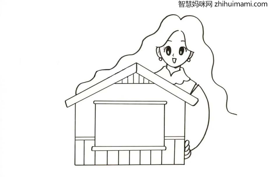 母亲节儿童画教程，画幅画送给妈妈吧-图3