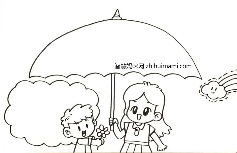 简单好画的母亲节手抄报绘画教程-图3