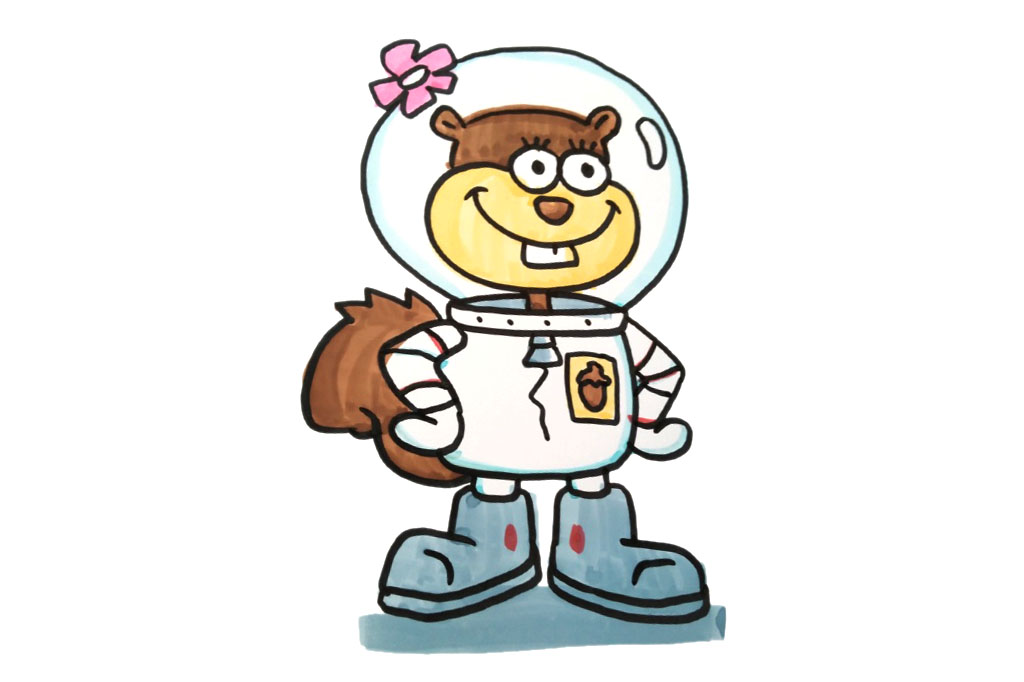 海绵宝宝动漫角色简笔画图片-图1