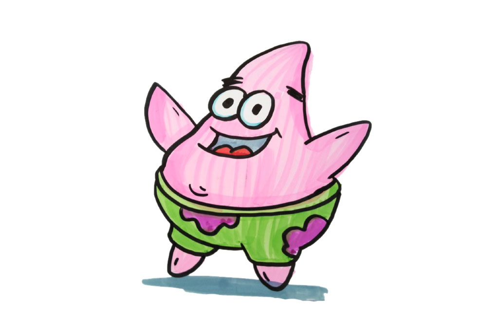 海绵宝宝动漫角色简笔画图片-图2