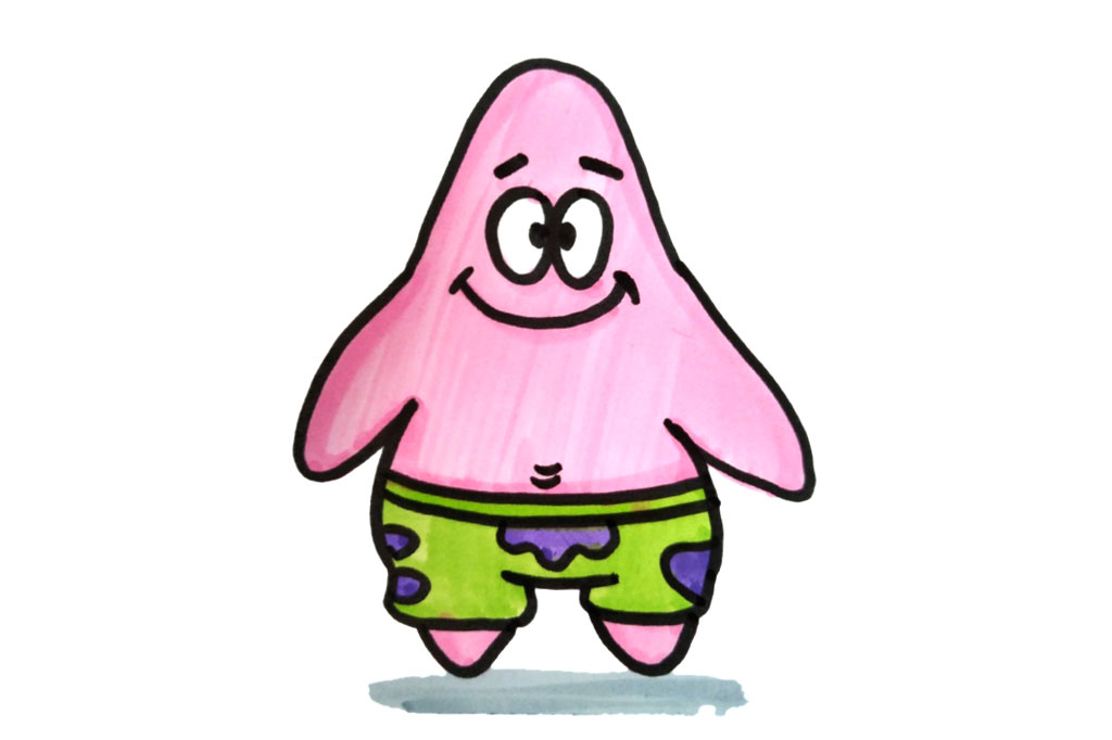 海绵宝宝动漫角色简笔画图片-图5