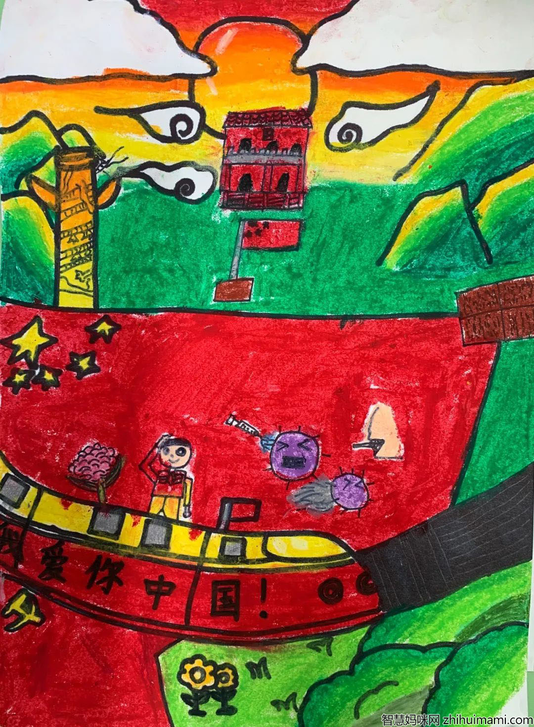 童心向党爱祖国主题手抄报-图3