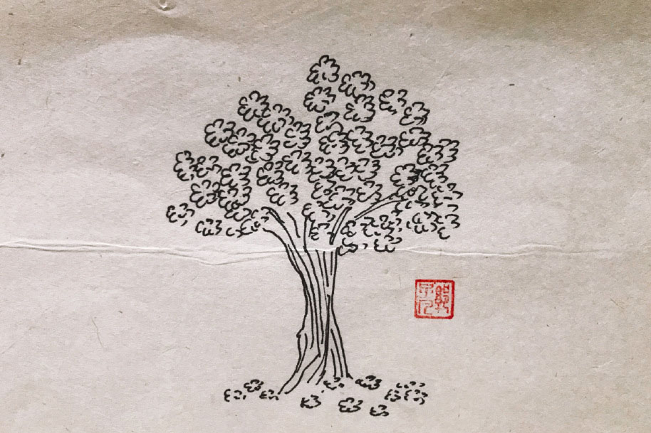 春天大树风景简笔画图片-图4