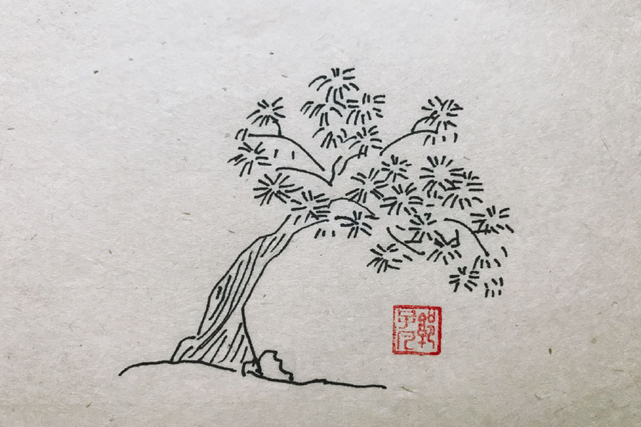 春天大树风景简笔画图片-图7