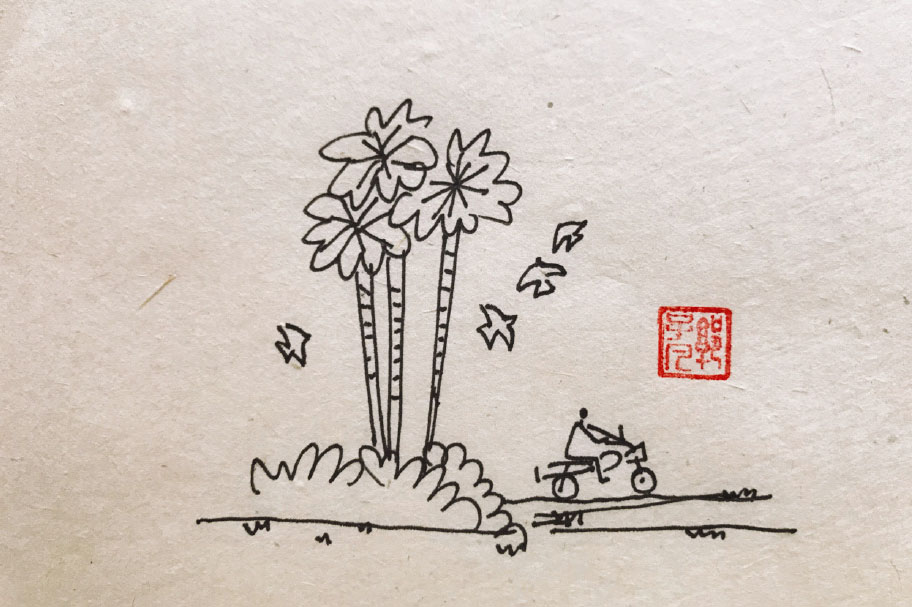 生机勃勃春天风景简笔画图片-图9