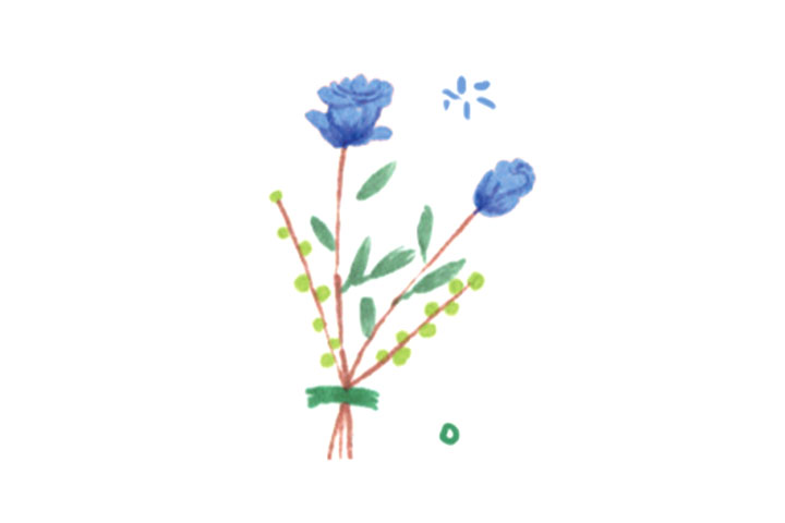 六张美丽的花花简笔画图片-图2