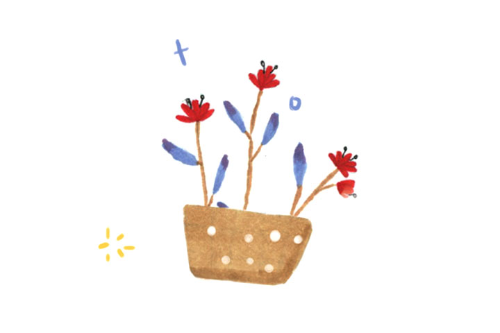 一组养眼的绿植简笔画图片-图1