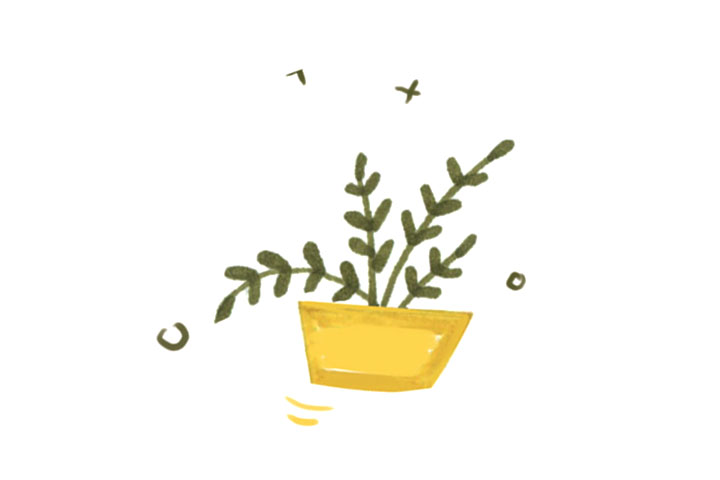 一组养眼的绿植简笔画图片-图2