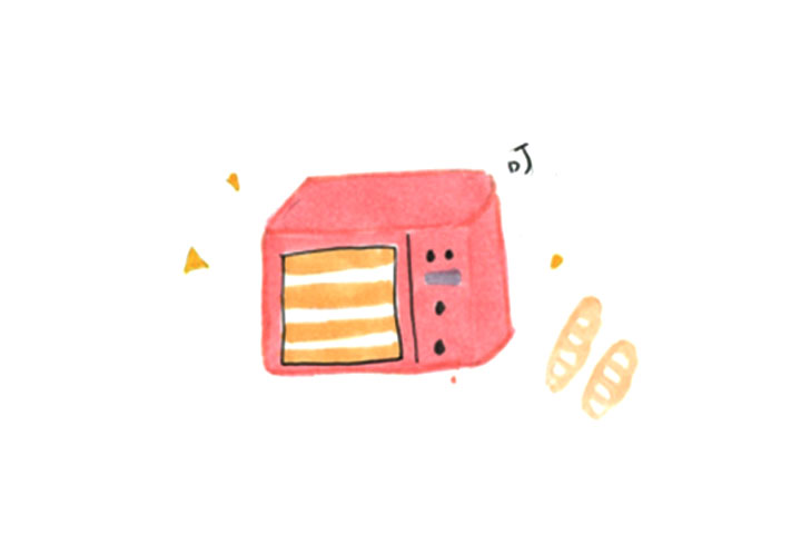 厨房用品简笔画 微波炉怎么画