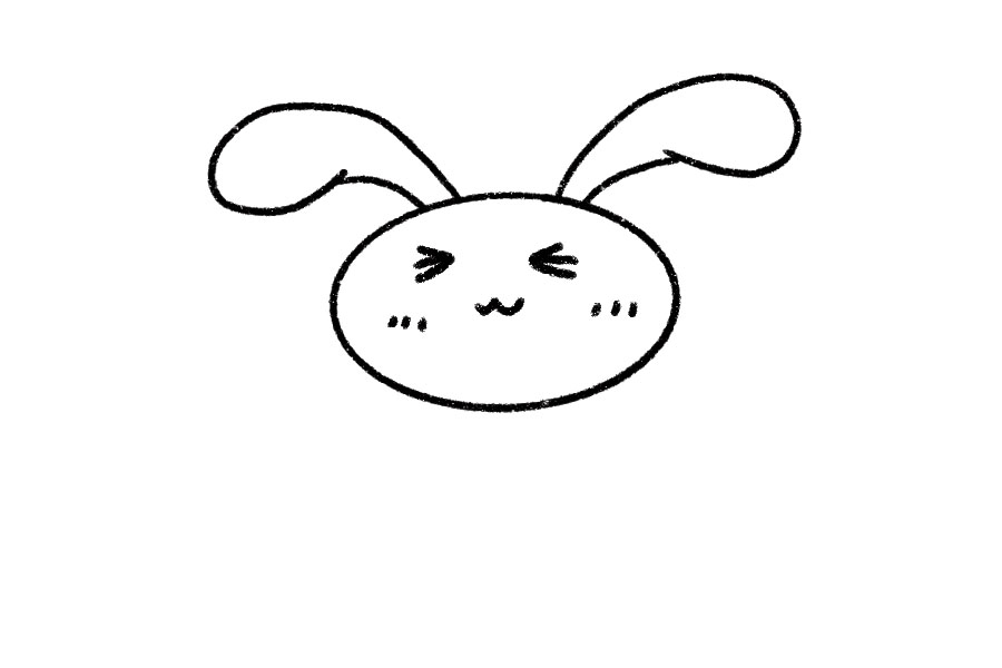 精神抖擞的兔子怎么画-图2