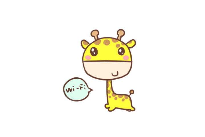 萌萌的Q版长颈鹿怎么画