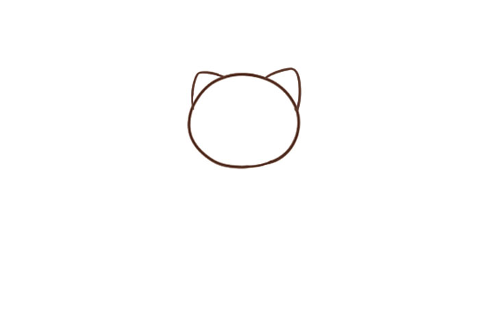 干饭小猪简笔画画法步骤-图2