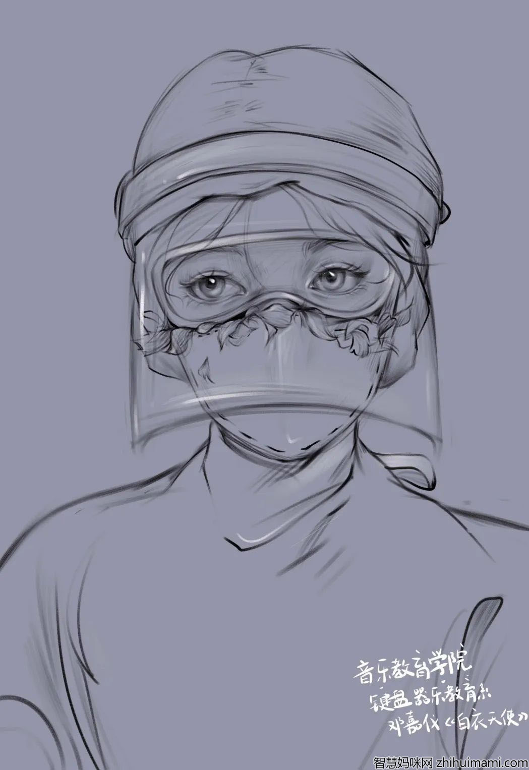 弘扬抗疫精神儿童画-图3