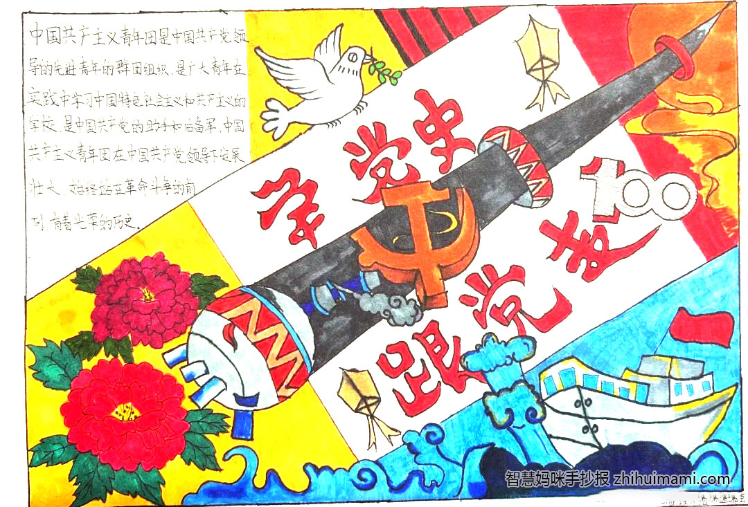 “喜迎二十大 永远跟党走 奋进新征程”手抄报一等奖