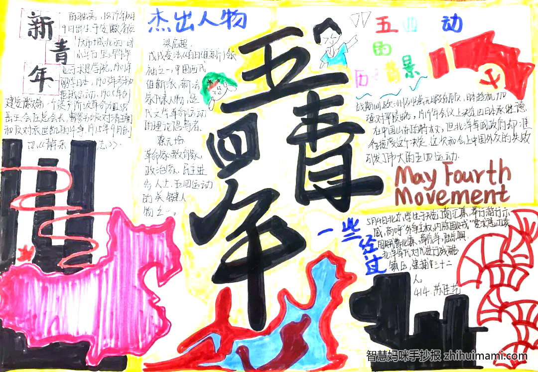 “青春心向党，建功新时代”手抄报一等奖（8张）-图8